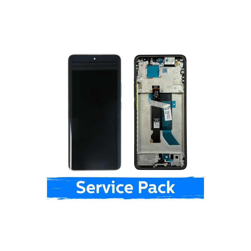 Ekranas skirtas Xiaomi Redmi Note 14 Pro 5G su rėmeliu / Coral Green / (Service Pack)