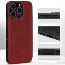 Dėklas X-Level 'Earl III Collection' skirtas Apple iPhone 16 Pro raudonas