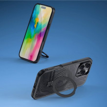 Dėklas Dux Ducis "Aimo Magnetic Stand" skirtas Apple iPhone 17 Pro juodas Dėklas Dux Ducis "Aimo Magnetic Stand" skirtas Apple iPhone 17 Pro juodas
