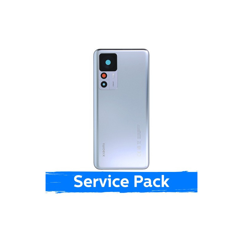 Back cover for Xiaomi 12T / Silver / (Service Pack)