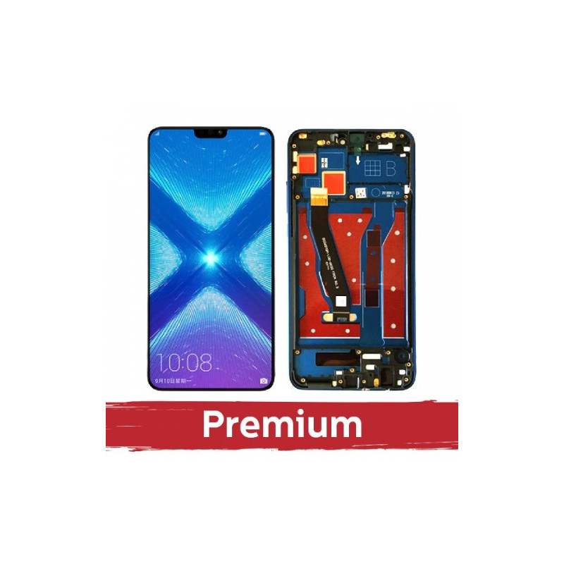 Ekranas skirtas Huawei Honor X8 (4G) su rėmeliu / Blue / OEM