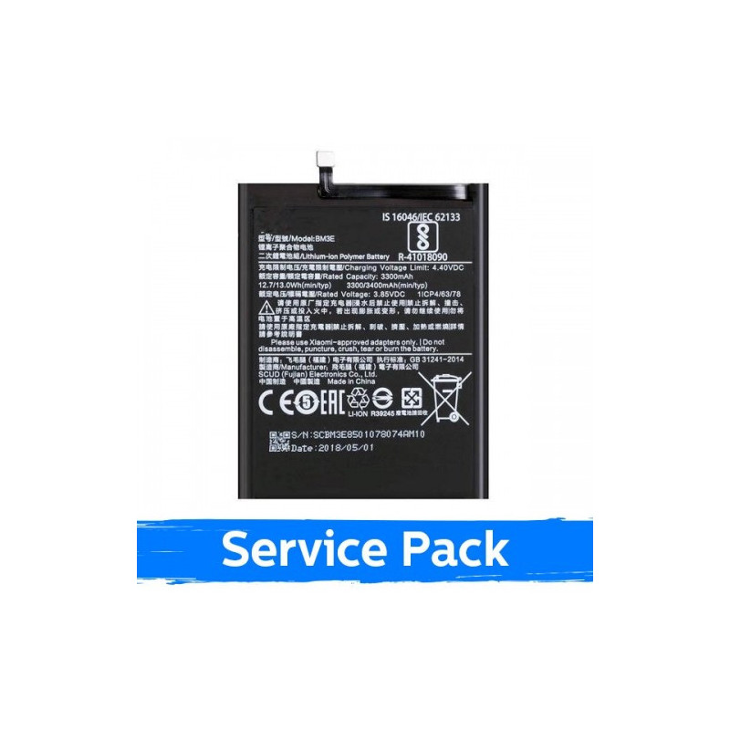 Battery for Xiaomi Mi 8 3400mAh BM3E (Service Pack)