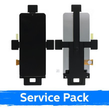 Ekranas skirtas Samsung F721 Z Flip4 (INNER) juodas (Service Pack) (NF version)