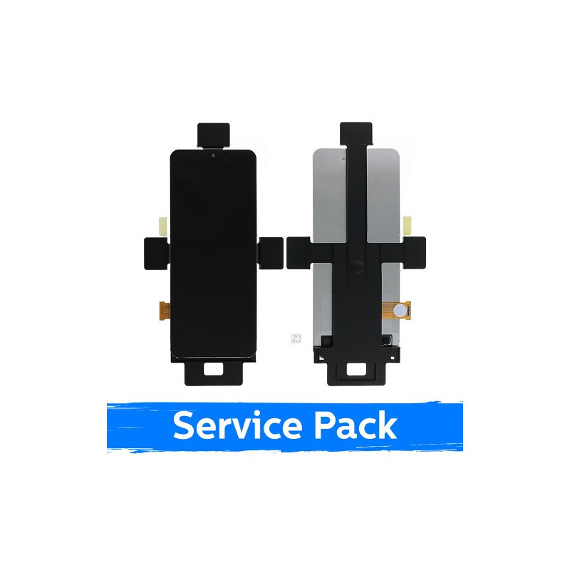 Ekranas skirtas Samsung F721 Z Flip4 (INNER) juodas (Service Pack) (NF version)