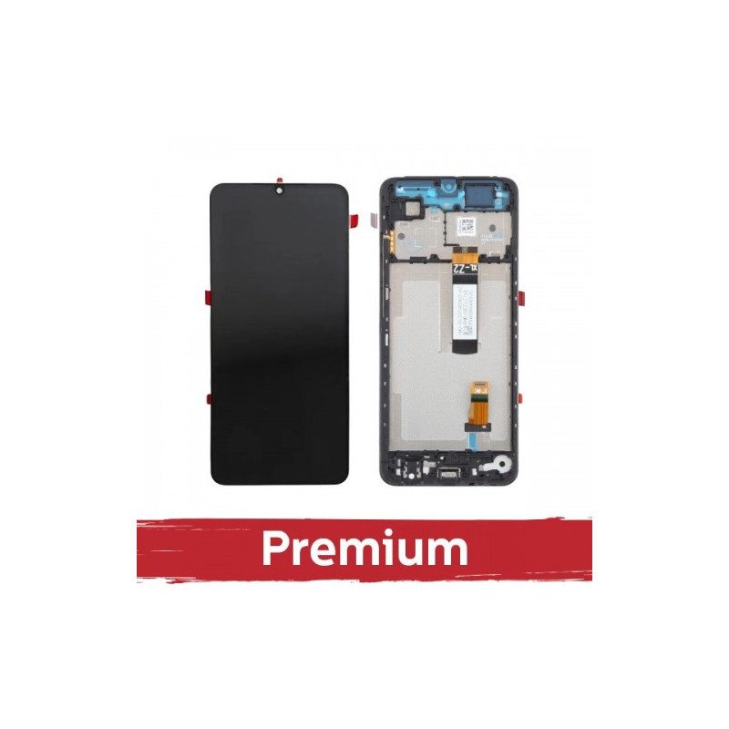 Ekranas skirtas Xiaomi Redmi A5 / Poco C71 (Long Flex) juodas su rėmeliu OEM
