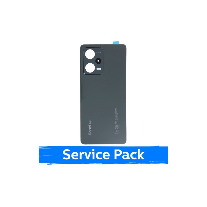 Back cover for Xiaomi Redmi Note 12 Pro 5G / Midnight Black / (Service Pack)