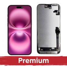 Ekranas skirtas iPhone 16 Plus juodas (Hard OLED / Premium) / *Removable IC* /