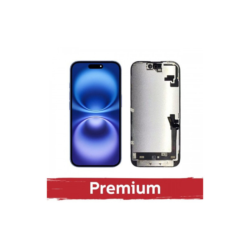 Screen for iPhone 16 black (Hard OLED / Premium) / *Removable IC* /