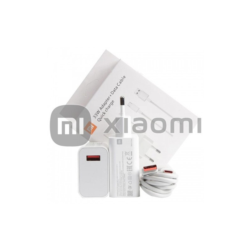 Charger Xiaomi MDY-11-EZ white 33W (incl. packing) + cable "Type-C" / Genuine 100% /