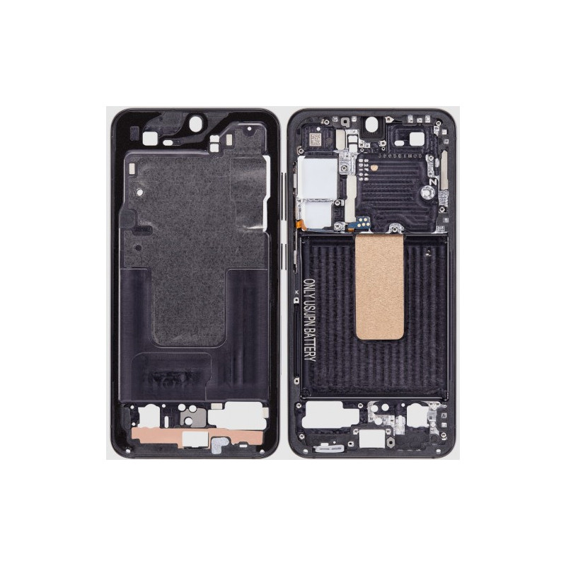 Ekrano rėmas / vidinis korpusas skirtas Samsung S911 S23 Phantom Black (Graphite)