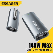 Adapter Essager 'Zeus' black (In: Type-C / Out: Magsafe3) Adapter Essager 'Zeus' black (In: Type-C / Out: Magsafe3)