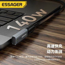 Adapteris Essager 'Zeus' juodas (In: Type-C / Out: Magsafe3 ) Adapteris Essager 'Zeus' juodas (In: Type-C / Out: Magsafe3 )