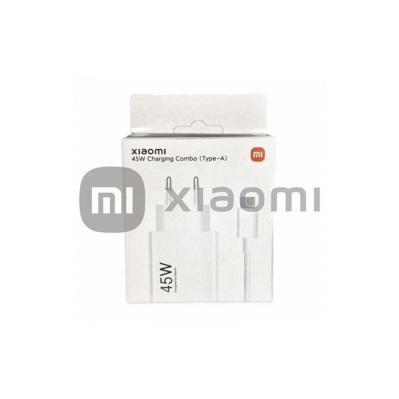 Įkroviklis Xiaomi MDY-17-EF (BHR07SLEU) baltas 45W (incl. packing) + laidas "Type-C" / Genuine 100% /