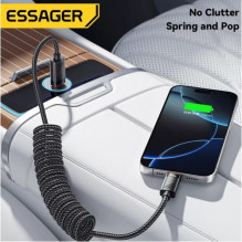 USB Cable Essager 'Chuan' black 60W 'Type-C / Type-C' 120cm USB Cable Essager 'Chuan' black 60W 'Type-C / Type-C' 120cm