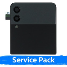 Ekranas skirtas Samsung F711 Z Flip3 (OUTER) su rėmeliu / Phantom Black / (Service Pack)