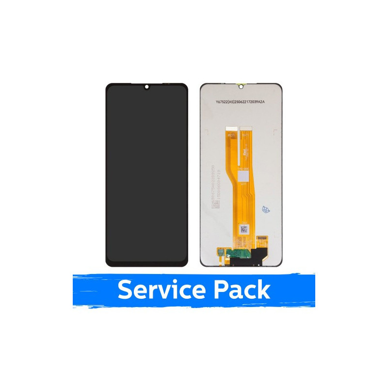 Ekranas skirtas Samsung A075 A07 (2022) juodas (Service Pack / Aftermarket)(NF version)