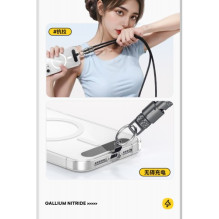 USB Cable Essager 'Rope' black 60W 'Type-C / Type-C' 30cm