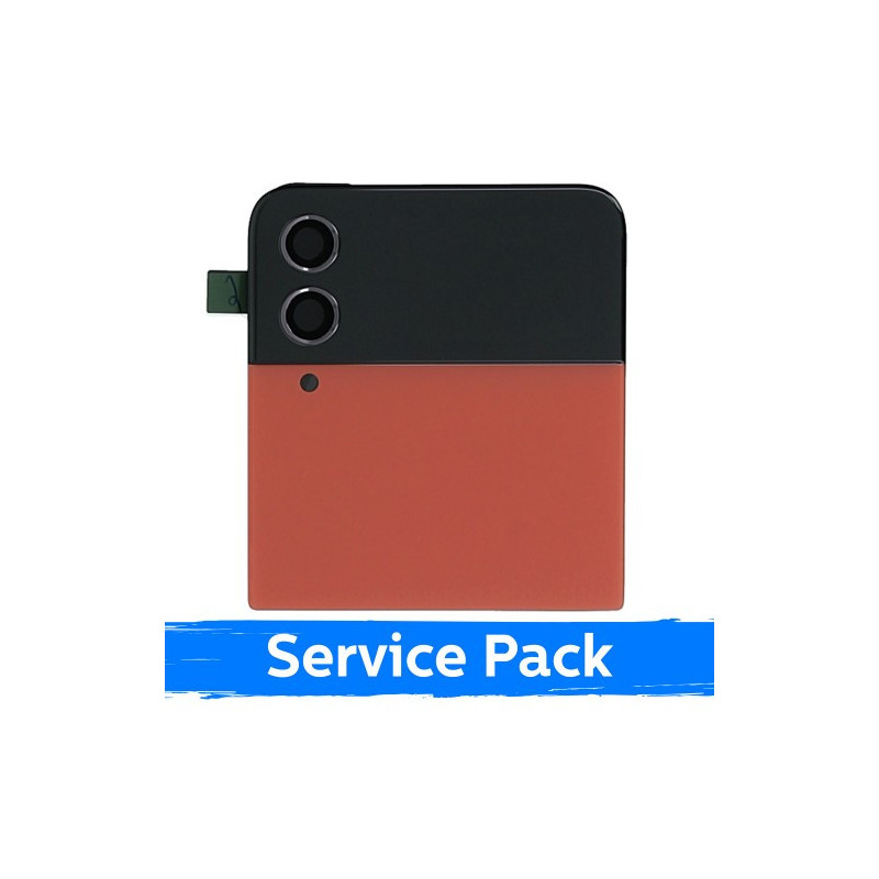 Ekranas skirtas Samsung F721 Z Flip4 (OUTER) su rėmeliu / Red / (Service Pack)