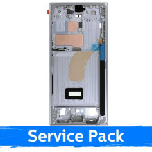 Ekrano rėmas / vidinis korpusas skirtas Samsung S918 S23 Ultra / Sky Blue / (Service Pack)