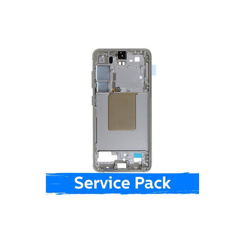 Ekrano rėmas / vidinis korpusas skirtas Samsung S921 S24 / Amber Yellow / (Service Pack)