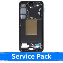 Ekrano rėmas / vidinis korpusas skirtas Samsung S921 S24 / Onyx Black / (Service Pack)