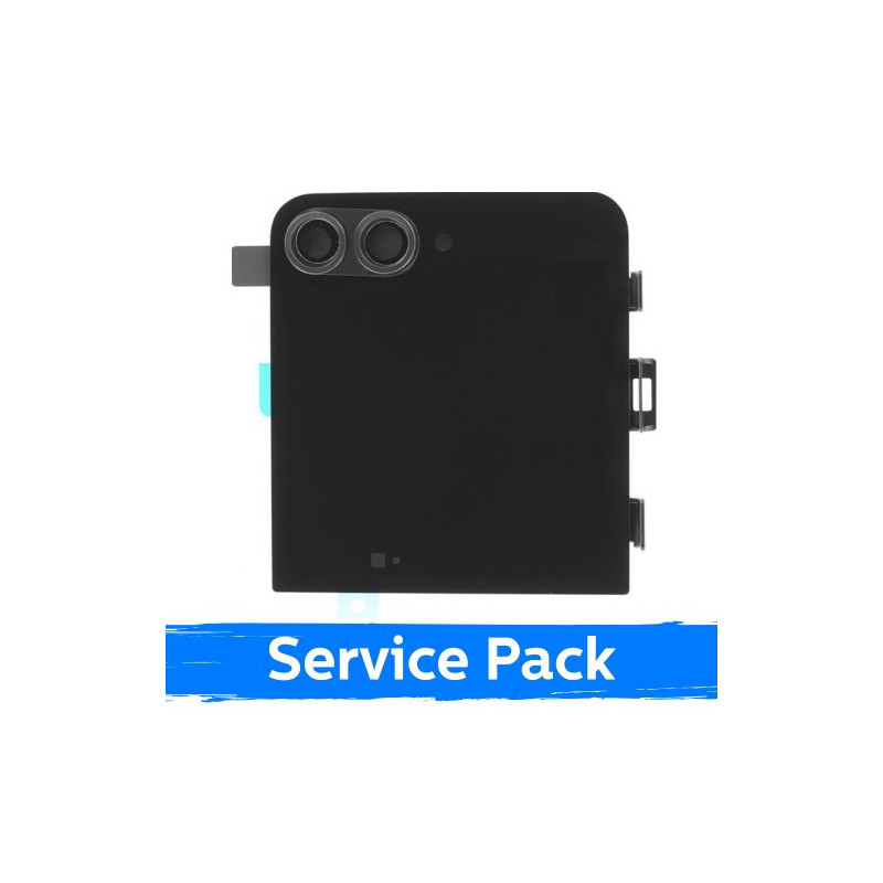 Ekranas skirtas Samsung F741 Z Flip6 (OUTER) su rėmeliu / Black / (Service Pack)