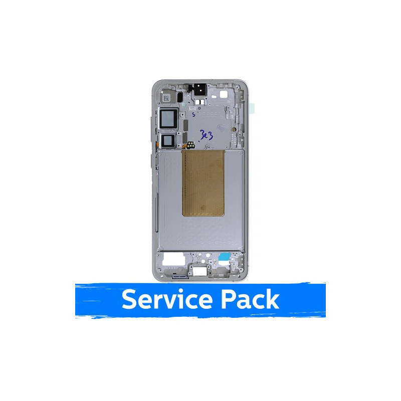 Ekrano rėmas / vidinis korpusas skirtas Samsung S926 S24 Plus / Marble Grey / (Service Pack)