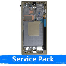 Ekrano rėmas / vidinis korpusas skirtas Samsung S928 S24 Ultra / Titanium Yellow / (Service Pack)