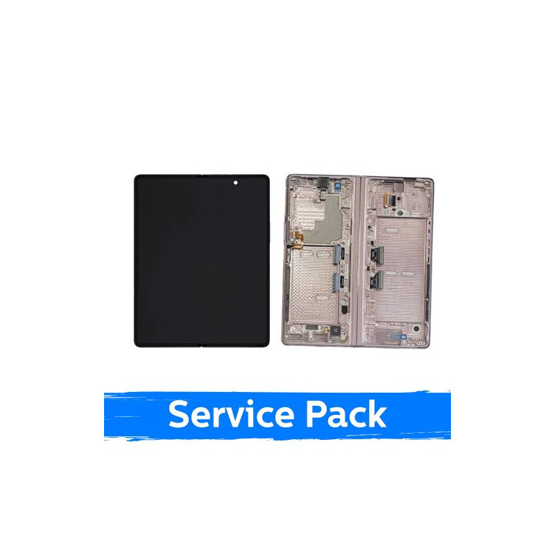 Ekranas skirtas Samsung F916 Z Fold2 (INNER) su rėmeliu / Mystic Bronze / (Service Pack)