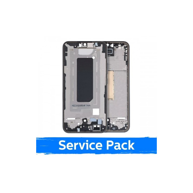 Ekrano rėmas / vidinis korpusas skirtas Samsung A346 A34 5G / Black / (Service Pack)