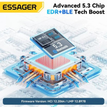 Adapteris Essager 'Bei' juodas (USB / Bluetooth 5.3 )