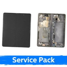 Ekranas skirtas Samsung F916 Z Fold2 (INNER) su rėmeliu / Mystic Grey / (Service Pack)