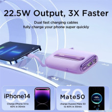 External battery Joyroom "JR-L012 Plus Colorful" white 20000mAh (22.5W) External battery Joyroom "JR-L012 Plus Colorful" white 20000mAh (22.5W)