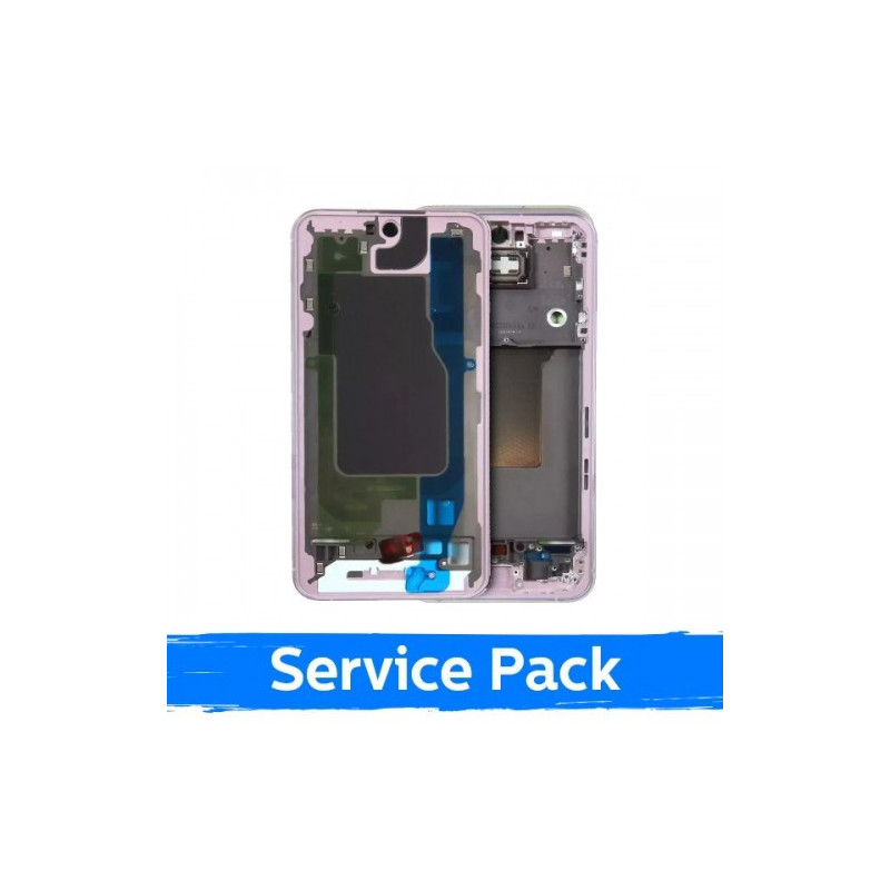 Ekrano rėmas / vidinis korpusas skirtas Samsung A556 A55 5G / Violet / (Service Pack)