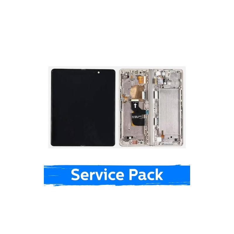 Ekranas skirtas Samsung F936 Z Fold4 (INNER) su rėmeliu / Beige / (Service Pack)