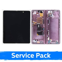 Ekranas skirtas Samsung F936 Z Fold4 (INNER) su rėmeliu / Burgundy / (Service Pack)