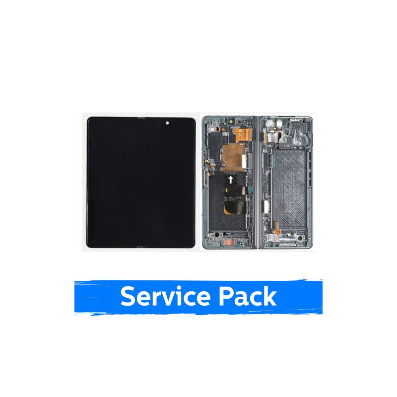 Ekranas skirtas Samsung F936 Z Fold4 (INNER) su rėmeliu / Graygreen / (Service Pack)