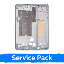 Ekrano rėmas / vidinis korpusas skirtas Samsung S721 S24 FE / Silver / (Service Pack)