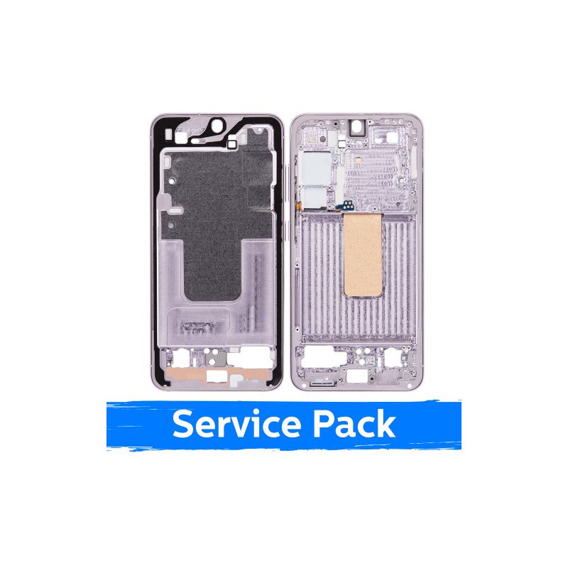 Ekrano rėmas / vidinis korpusas skirtas Samsung S911 S23 / Lavender / (Service Pack)