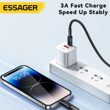 Adapter Essager 'Phantom' black (In: Female Type-C / Out: Male Lightning) Adapter Essager 'Phantom' black (In: Female Type-C / Out: Male Lightning)