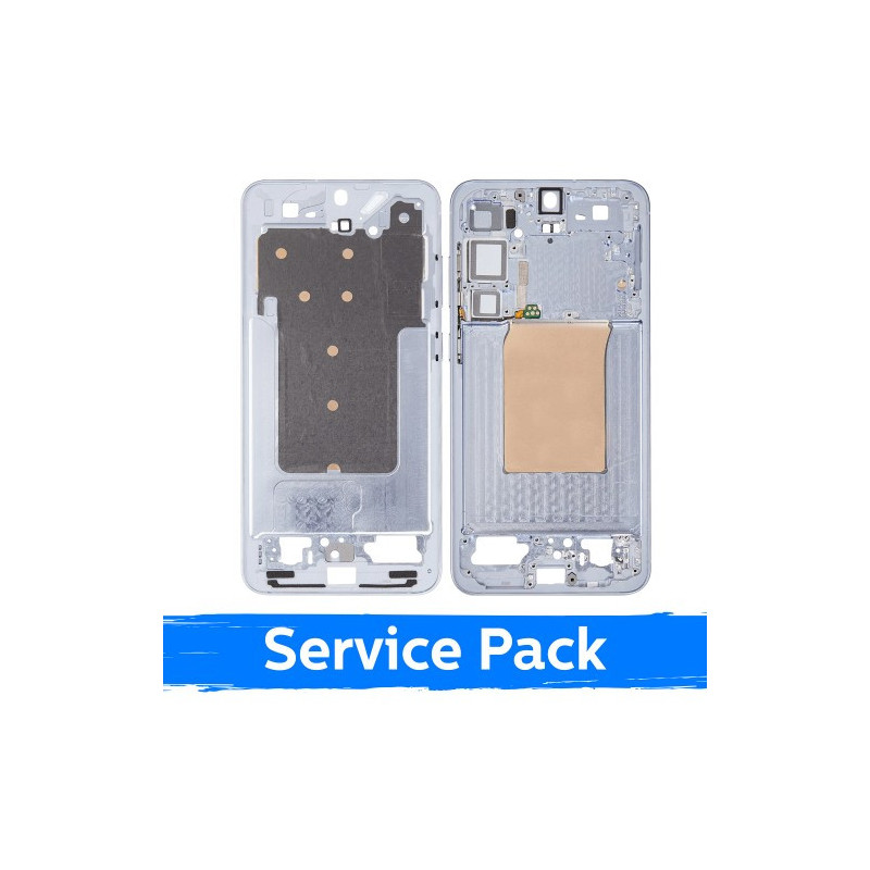 Ekrano rėmas / vidinis korpusas skirtas Samsung S936 S25 Plus / Ice Blue / (Service Pack)