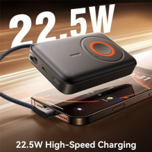 Išorinė baterija Joyroom "JR-PBM02 3in1" juodas 10000mAh (Wireless Charge 15W) Išorinė baterija Joyroom "JR-PBM02 3in1" juodas 10000mAh (Wireless Charge 15W)
