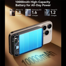 External battery Joyroom "JR-PBM02 3in1" black 10000mAh (Wireless Charge 15W) External battery Joyroom "JR-PBM02 3in1" black 10000mAh (Wireless Charge 15W)