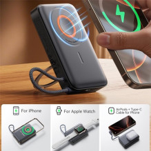 External battery Joyroom "JR-PBM02 3in1" black 10000mAh (Wireless Charge 15W) External battery Joyroom "JR-PBM02 3in1" black 10000mAh (Wireless Charge 15W)