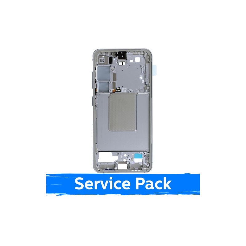 Ekrano rėmas / vidinis korpusas skirtas Samsung S921 S24 / Marble Grey / (Service Pack)