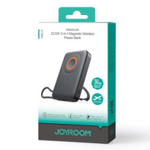 External battery Joyroom "JR-PBM02 3in1" black 10000mAh (Wireless Charge 15W) External battery Joyroom "JR-PBM02 3in1" black 10000mAh (Wireless Charge 15W)