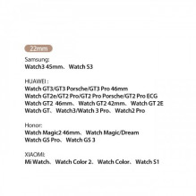 Bracelet Dux Ducis "Business" for Samsung Galaxy Watch black