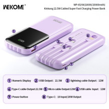 External battery WK Design "WP-66" black 20000mAh (22.5W)