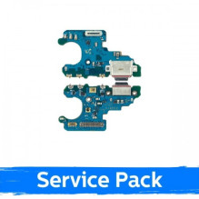 Krovimo lizdas skirtas Samsung N970 Note 10 su lanksčiąja jungtimi / plata (Service Pack)