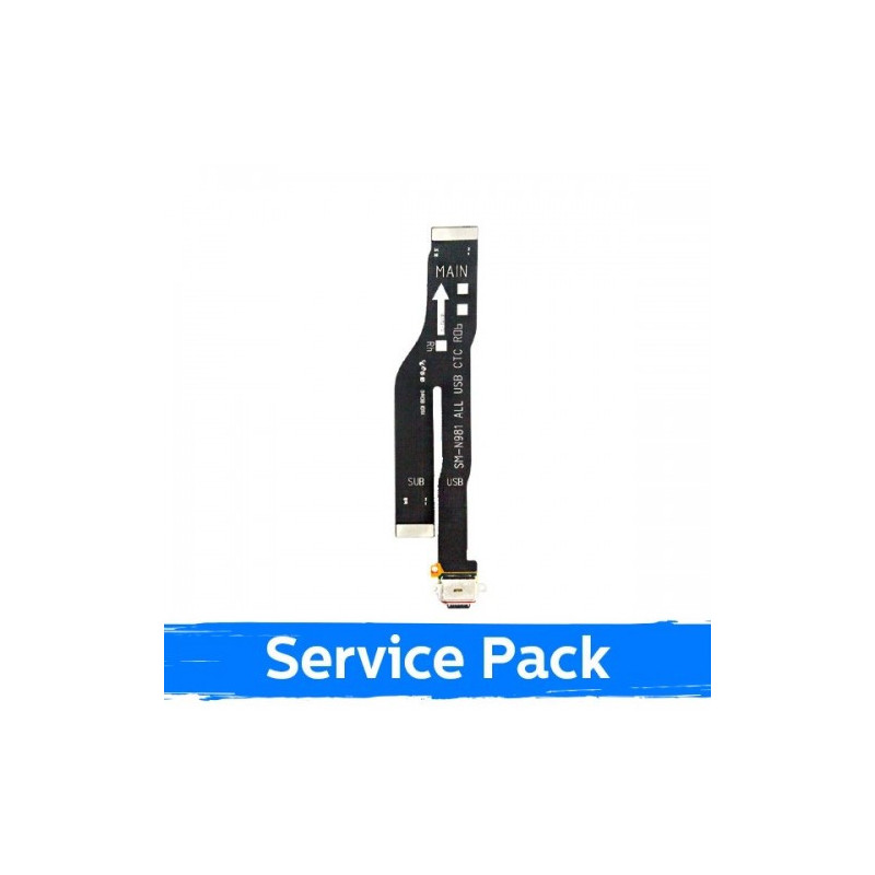 Krovimo lizdas skirtas Samsung N980 Note 20 su lanksčiąja jungtimi (Service Pack)